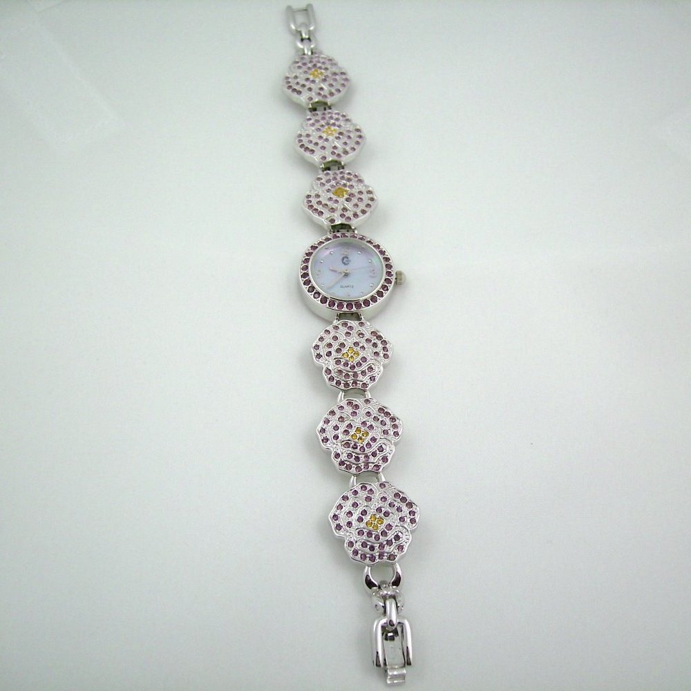 Maryellen Gor Crystal Floral Watch - Picture 4 of 7